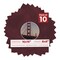 Dark Red Suede Mat Board for 16x16 Frames - Circle Opening for 8x8 Photos